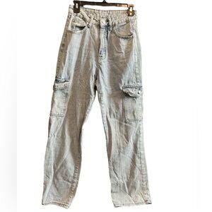 Shein Womens Jeans Light Blue High Rise Denim Pockets Size XS